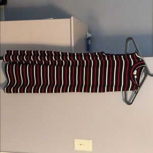 Red White and Blue striped dress